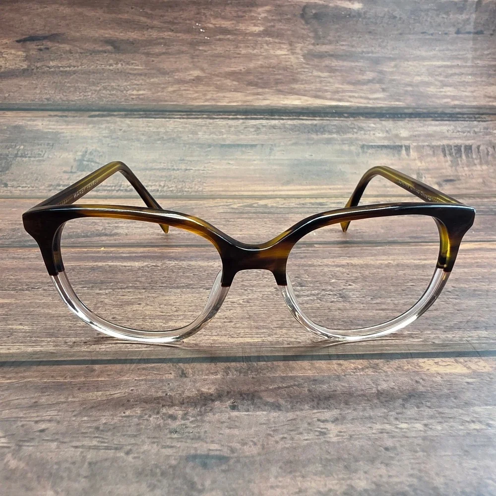Warby Parker Laurel 615 Eyeglasses Tortoise Clear Cat Eye Frames 52-17-140